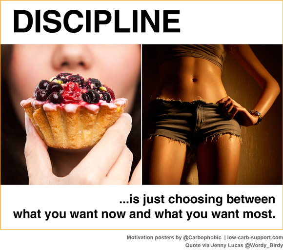 Discipline is just choosing between what you want now and what you want most.