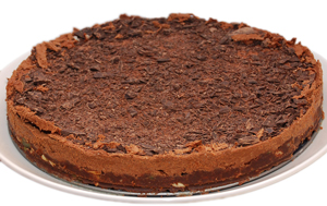 Low-carb gluten-free no-bake chocolate cake