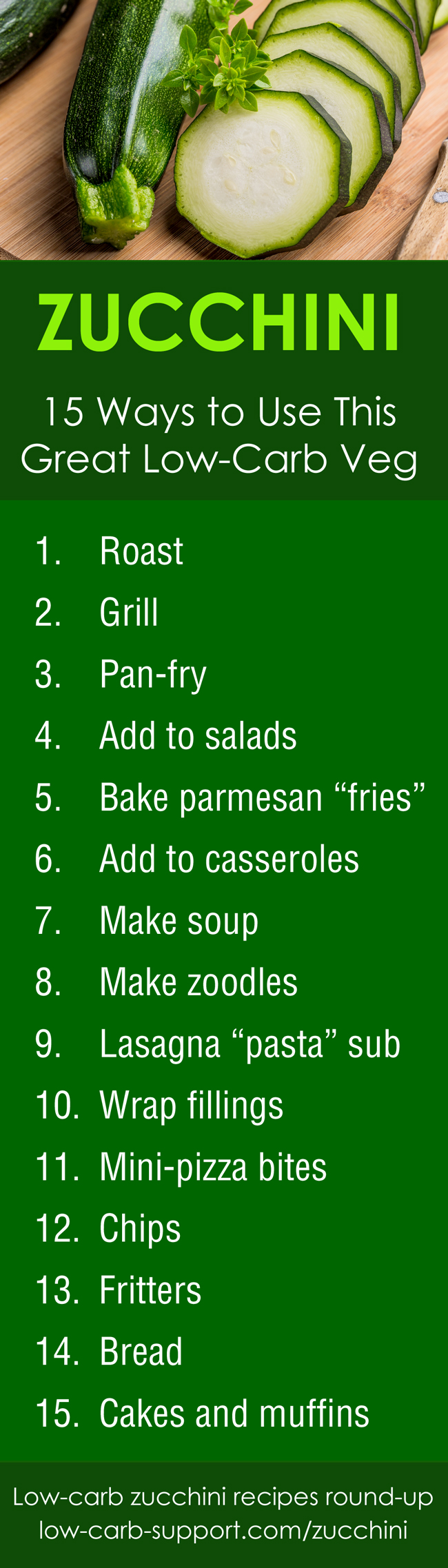 Ways to cook zucchini - a great low-carb veg