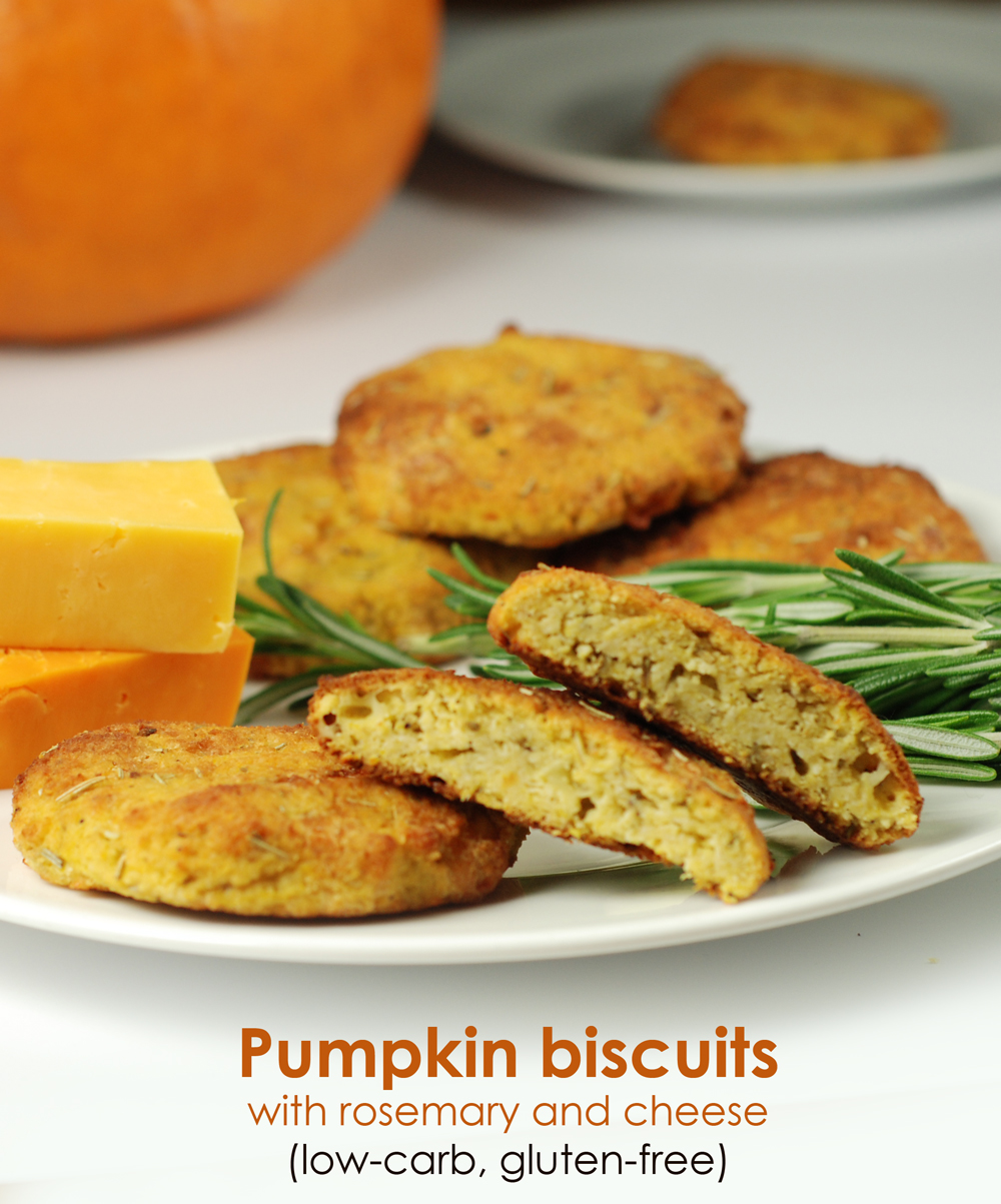 Pumpkin biscuits with cheese, low-carb and gluten-free