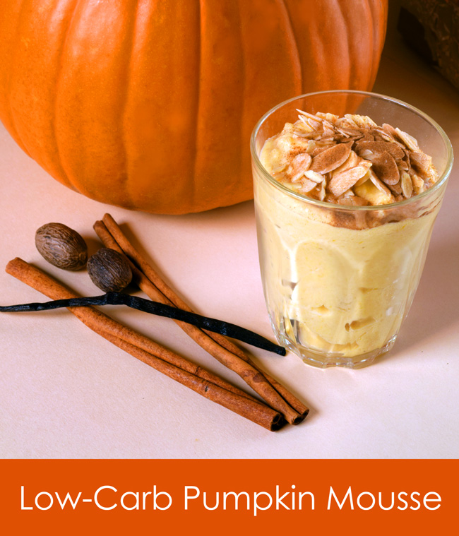 Low carb pumpkin mousse