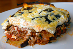 Low-carb moussaka