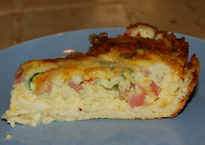 Low-carb quiche (4g net carbs per 100g)