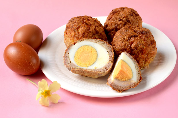 Low-carb Scotch Eggs - 1g carbs, 22g fat, 26g protein