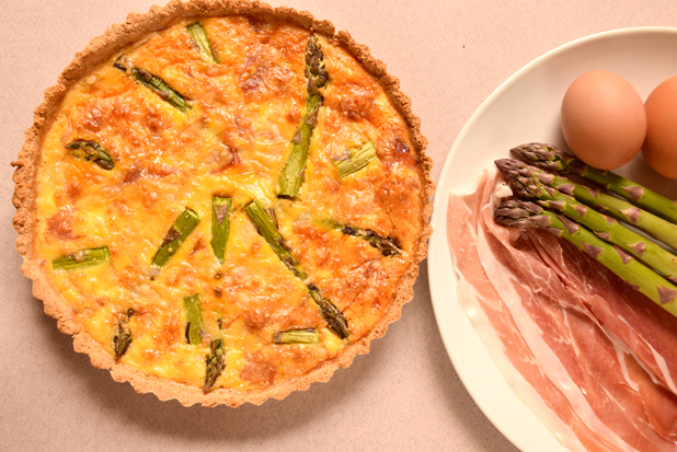 Low Carb Quiche with Asparagus - 2g net carbs per serving