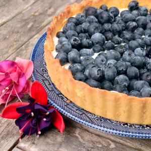 Low Carb Blueberry Tart - 5g net carbs