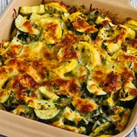 Low-Carb Zucchini Recipe - Easy Cheesy Zucchini Bake