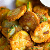 Low-Carb Zucchini Recipe - Fried Zucchini with Parmesan