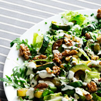 Low-Carb Zucchini Recipe - Zucchini and Walnut Salad