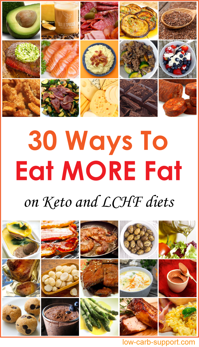 Low-carb high-fat foods LCHF