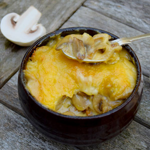 Keto Mushroom Cheese Bake